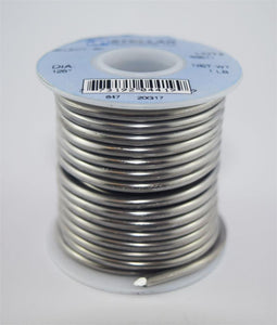 50/50 Select .125" Diameter Premium Solid Solder Wire - 1 lb Spool