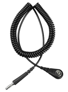 Desco 09037 6' Coil Cord with 4mm Snap Socket
