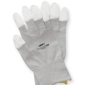 QRP TDESDNY Tip-Dipped Nylon ESD Gloves - Medium, Pack of 12 Pairs