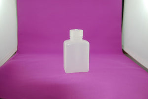 Acid/Flux Bottle, Wide Mouth - 4 oz Rectangular HDPE Bottle